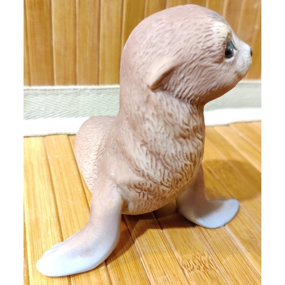 Vintage 1978 R.S.L. Baby Seal Ceramic Art Figurine Signed R.J. Brown Mexico - Picture 4 of 9
